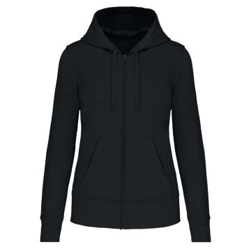 LADIES' ECO-FRIENDLY ZIPPED HOODED SWEATSHIRT