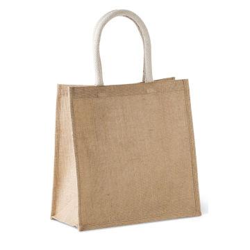 JUTE CANVAS TOTE - LARGE