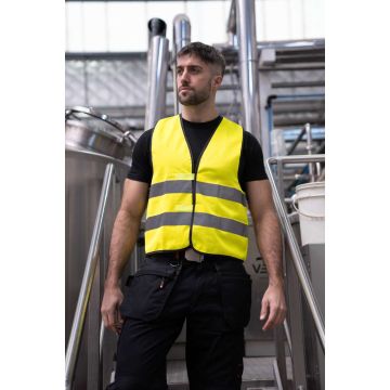 SAFETY VEST "WOLFSBURG" - BLACK HEM