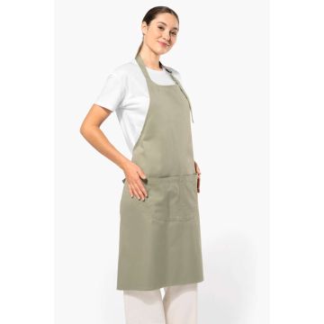 APRON WITH POCKET IN ORGANIC COTTON