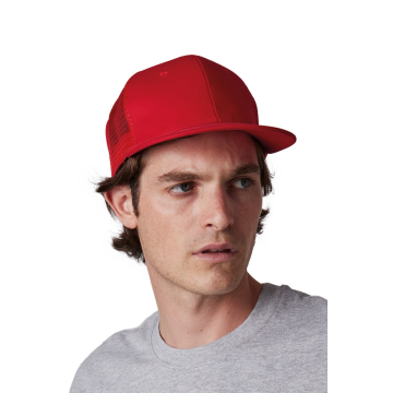 TRUCKER FLAT PEAK CAP - 6 PANELS