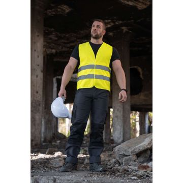 BASIC SAFETY VEST FOR PRINT "KARLSRUHE" - 2 VELCRO