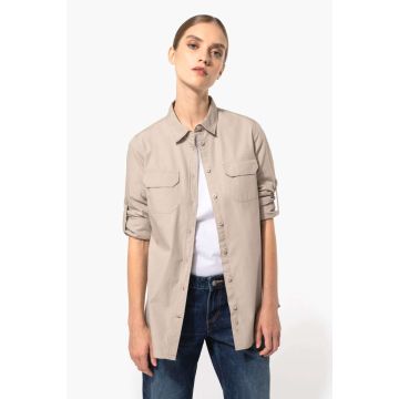 LADIES' LONG-SLEEVED SAFARI SHIRT