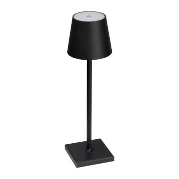 Lampă de masă reîncărcabilă cu senzor tactil - Negru - ø 10,8 × 37 cm