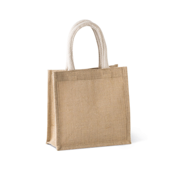 JUTE CANVAS TOTE - SMALL