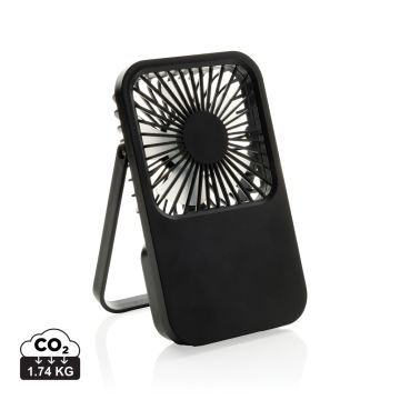 Aervina RCS recycled plastic re-chargeable desk fan