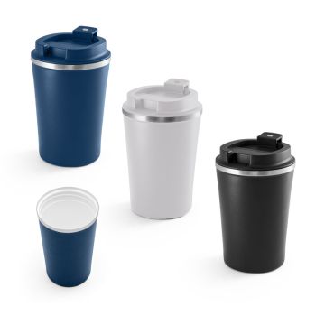 PHELPS CERAMIC. Cana de călătorie din oțel inoxidabil cu finisaj interior din ceramică, 470 ml