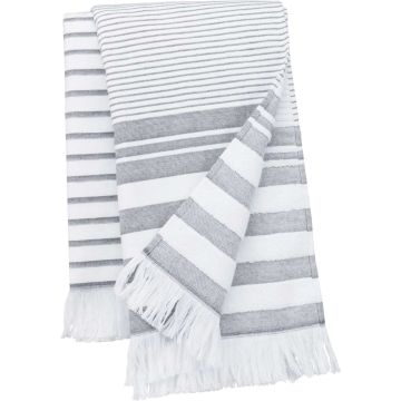 STRIPED FRINGED FOUTA