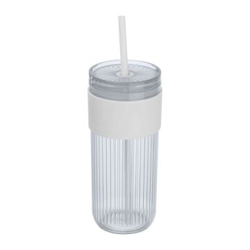 Drinking cup with straw, 660 ml