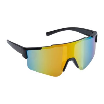Ochelari de soare cu reflexie colorată - Negru - 14,2 x 15,5 x 6 cm