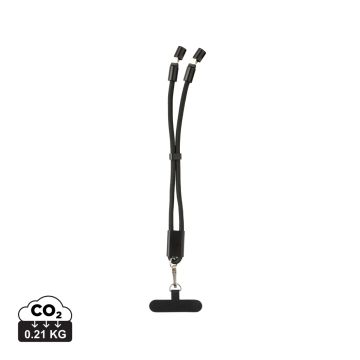 LoopAmp RCS RPET adjustable phone wrist strap 60W cable