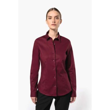 LADIES' LONG-SLEEVED STRETCH SHIRT