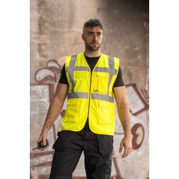 COMFORT EXECUTIVE SAFETY VEST "HAMBURG" - MULTIFUNCTIONAL WITH POCKETS