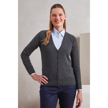WOMEN'S BUTTON-THROUGH KNITTED CARDIGAN