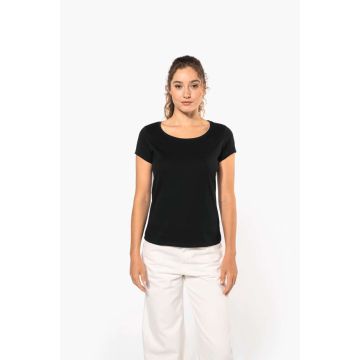 LADIES’ BOAT NECK SHORT-SLEEVED T-SHIRT