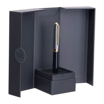 Pix Mark Twain în cutie magnetică - Negru - ø 1,1 x 14,1 cm