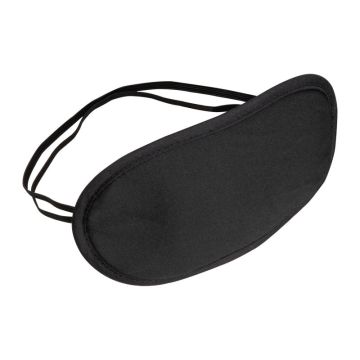 RPET mască de ochi pentru dormit - Negru - 18,5 x 0,5 x 10 cm