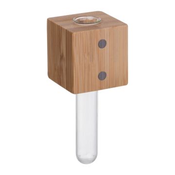 Magnet de frigider cu vază - Beige - 4 x 4 x 9,5 cm