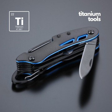 BRICEAG DIN OȚEL ACOPERIT CU TITAN OPTIMA - albastru