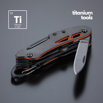 BRICEAG DIN OȚEL ACOPERIT CU TITAN OPTIMA - portocaliu