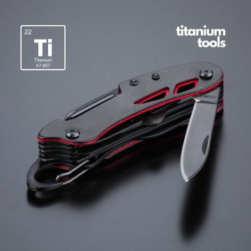 BRICEAG DIN OȚEL ACOPERIT CU TITAN OPTIMA - roșu