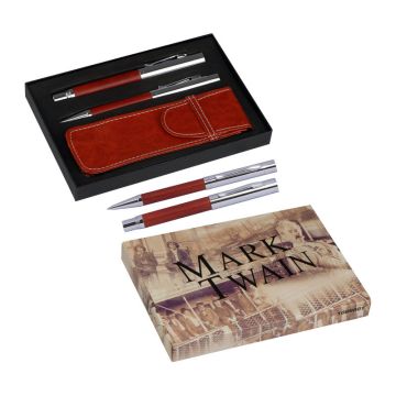 Set de scris Mark Twain (5) - Maro - 17 × 11,6 × 1,9 cm