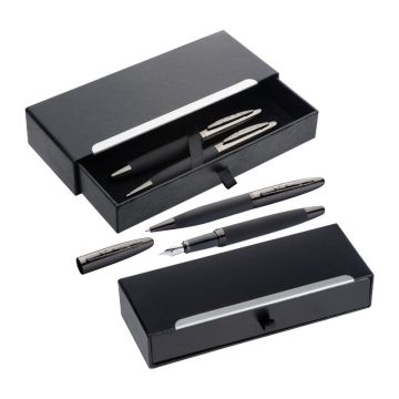 Set de scris Mark Twain (3) - Negru - 19,5 × 7,8 × 3,7 cm