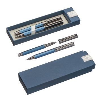 Set de scris Mark Twain (2) - Albastru Inchis - 19 × 5,6 × 2,6 cm