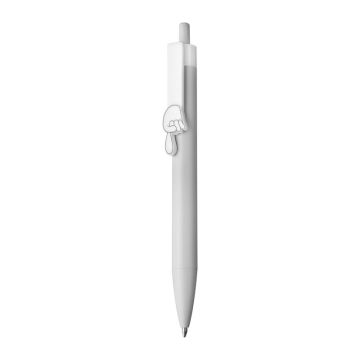 Pix cu clip cu deget arătător - Alb  - 13,8 × ø 1 cm