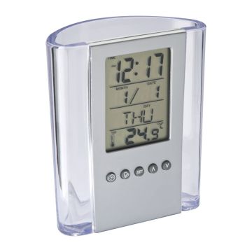 Suport acrilic pentru pixuri - Transparent - 10,5 × 5,5 × 12,5 cm