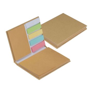 Caiet de etichete autoadezive - Beige - 8 × 1,3 × 10,5