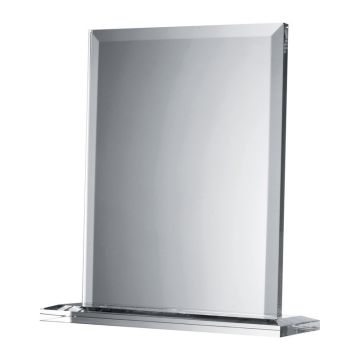 Trofeu elegant din sticlă - Transparent - 17,5 × 6,5 × 19 cm