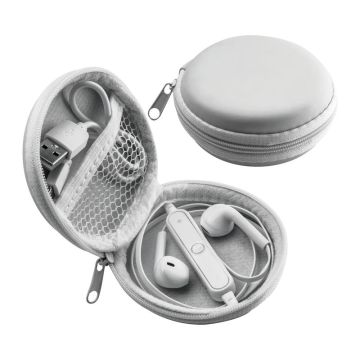 Căşti audio Bluetooth - Alb  - ø 8,8  × 3,9 cm