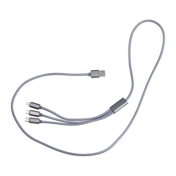 Incarcator cu cablu extra lung USB, Micro-USB, C-T