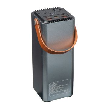 Powerbank, 39000 mAh - Gri-Argintiu - 8 × 8 × 20,6 cm