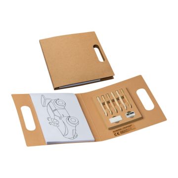 Caiet de colorat - Maro - 20,5 × 20,7 × 1,5 cm