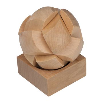 Puzzle din lemn - Beige - 5,3 × 5,3 × 9 cm