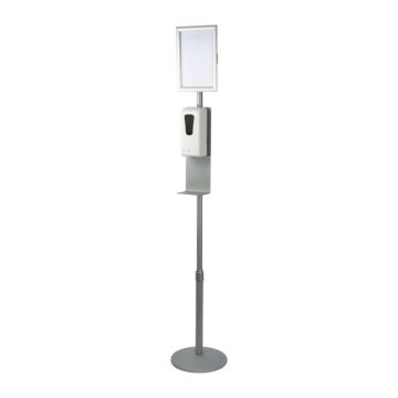 Dispenser dezinfectant - Gri - ø 32 × 125-165 cm