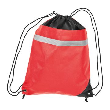 Sac sport non-wowen cu dungă reflectorizantă