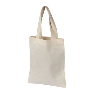 Sacoșă de farmacie din bumbac, 140g/m² - Alb  - 22 × 0,3 × 26,3 cm