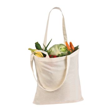 Sacoşă de cumpărături cu mânere lungi, 140 g/m²