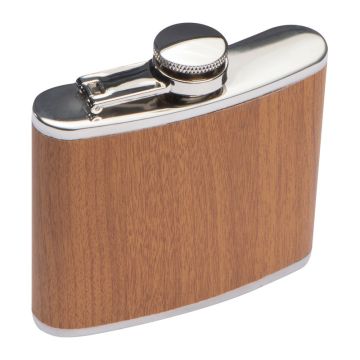 Sticluţă  whisky, 170 ml - Maro - 9,5 × 2 × 9,5 cm
