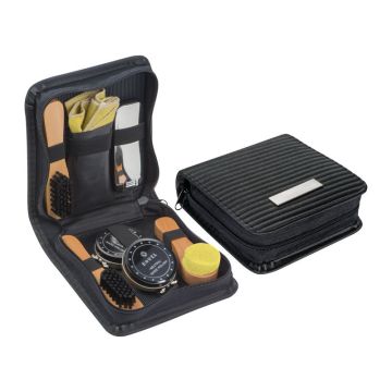 Trusă de curăţat încălţăminte (2) - Negru - 15 × 15 × 4,7 cm