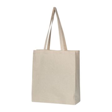 Sacoșă din bumbac organic, 180g/m2 - Beige - 38 × 10,5 × 42