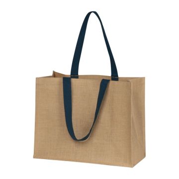 Sacoșă din iuta - Albastru Inchis - 43 × 19 × 34 cm