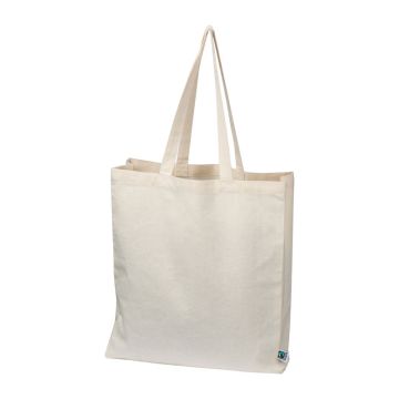 Sacoșă din bumbac Fairtrade (2) - Beige - 38,5 × 10 × 42 cm