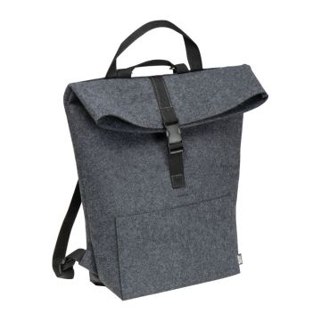 Rucsac mare din pâslă RPET - Gri-Argintiu - 36 x 12,5 x 40 cm