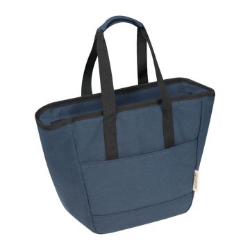 Geantă frigorifică din bumbac reciclat - Albastru Inchis - 35 x 15 x 25 cm