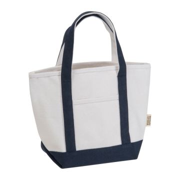 Sacoșă mică din bumbac reciclat - Beige - 37 x 14 x 24 cm