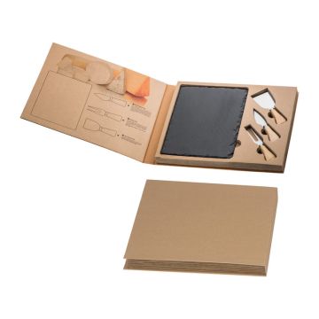 Set pentru brânzeturi (2) - Gri-Argintiu - 33,5 × 28,5 × 2,8 cm